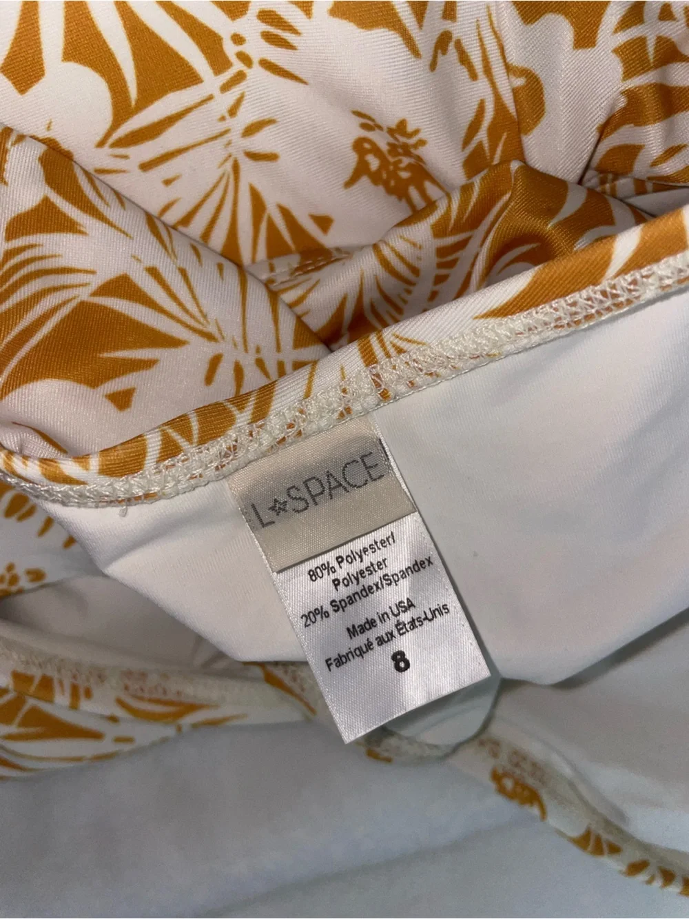 L*space lspace X Anthropologie yellow and white floral Monaco One Piece Swimsuit